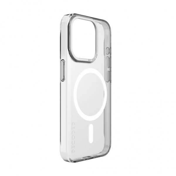 Decoded iPhone 15 Pro Deksel Recycled Plastic Clear Case Transparent