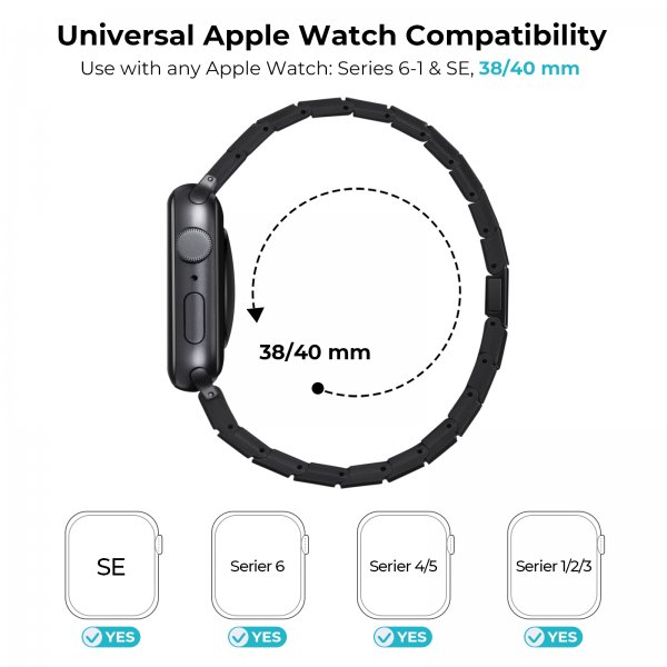 Pitaka Apple Watch Armbånd Carbon Fiber Watch Band Modern