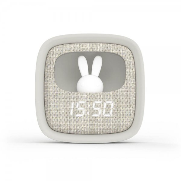 Mobility on Board Vekkerklokke med nattlys Billy Clock Grey