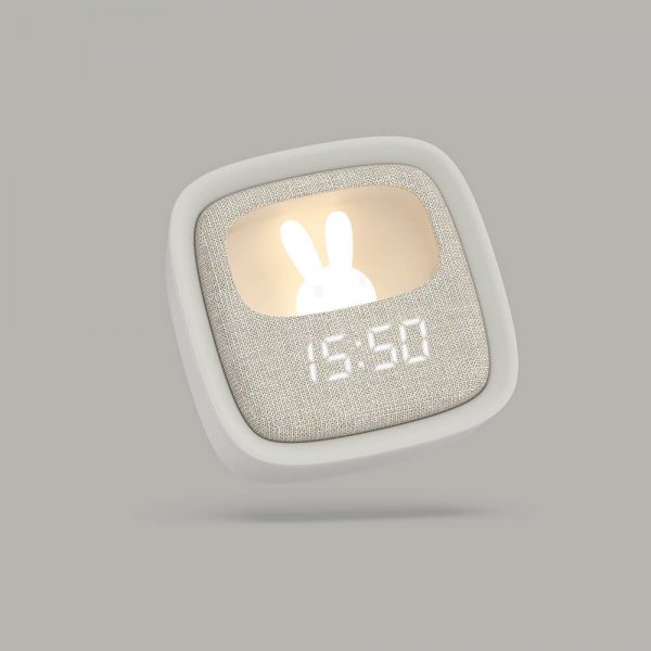 Mobility on Board Vekkerklokke med nattlys Billy Clock Grey