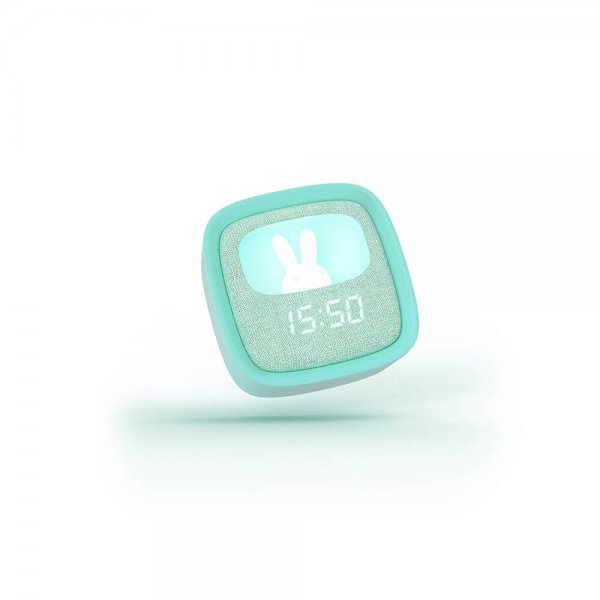 Mobility on Board Vekkerklokke med nattlys Billy Clock Mint Green