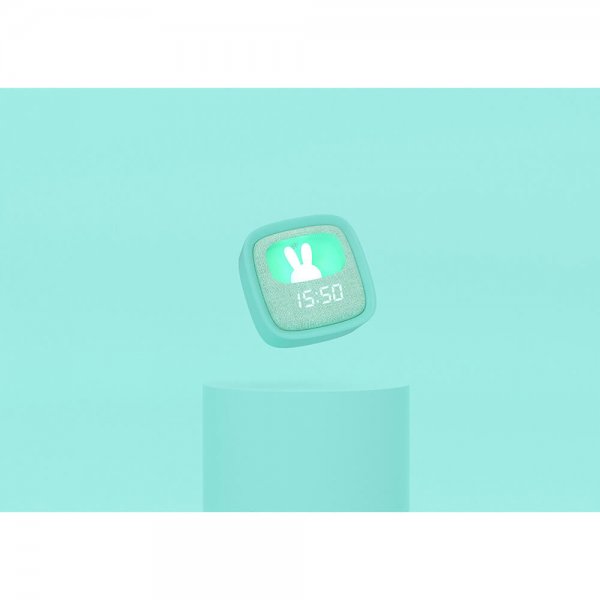 Mobility on Board Vekkerklokke med nattlys Billy Clock Mint Green