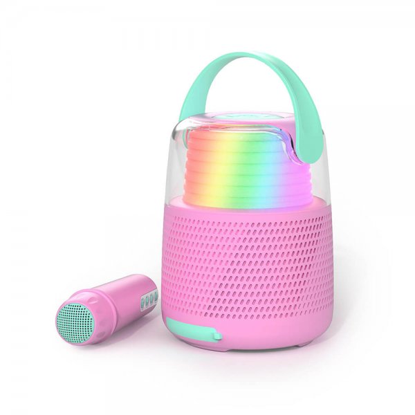 Mobility on Board Høyttaler Karaoke Kit LED Rosa