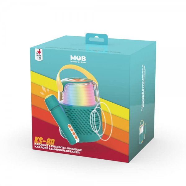 Mobility on Board Høyttaler Karaoke Kit LED Blå