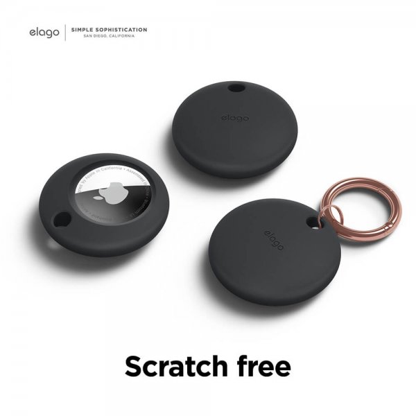 Elago Etui med nøkkelring for AirTag Svart