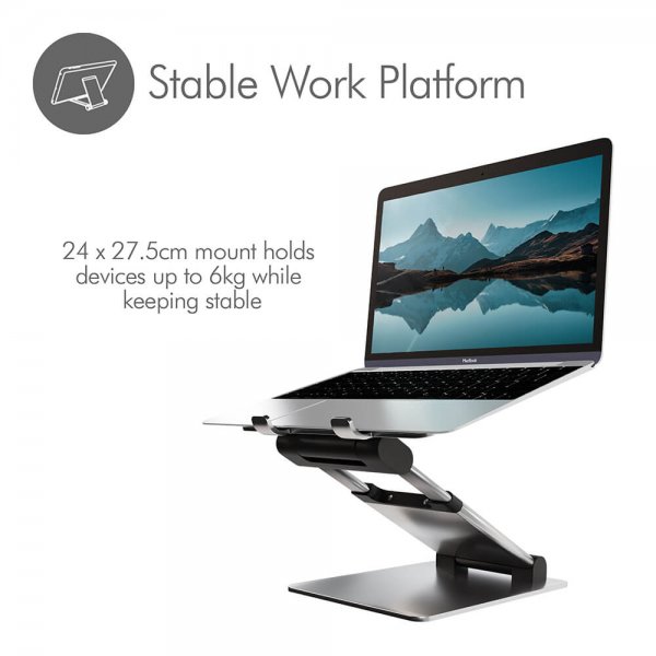 desire2 Laptopstativ Supreme Sit-Stand Aluminium