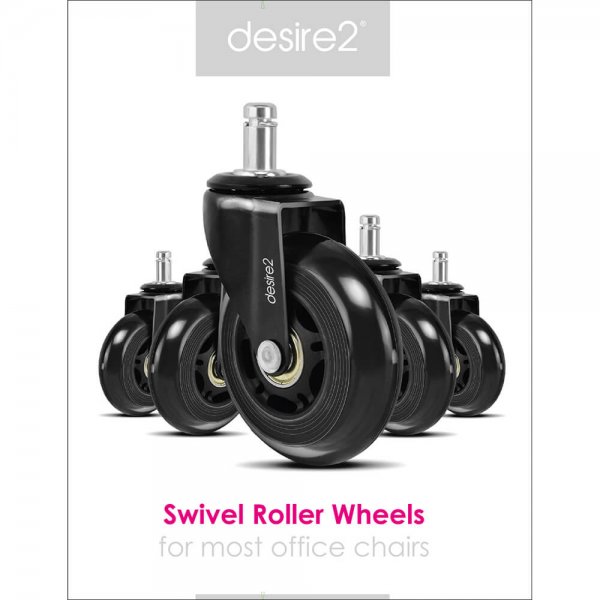 desire2 Gummihjul 22 mm for Universalstoler 5-pk