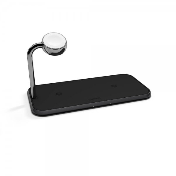 Zens Dual+Watch Aluminium Trådløs Charger Svart