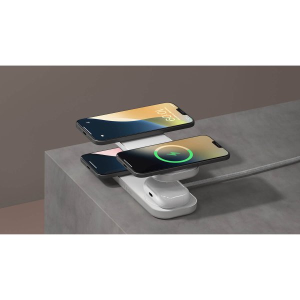 Zens Trådløs lader Quattro Pro 4 Qi2 MagSafe Hvit