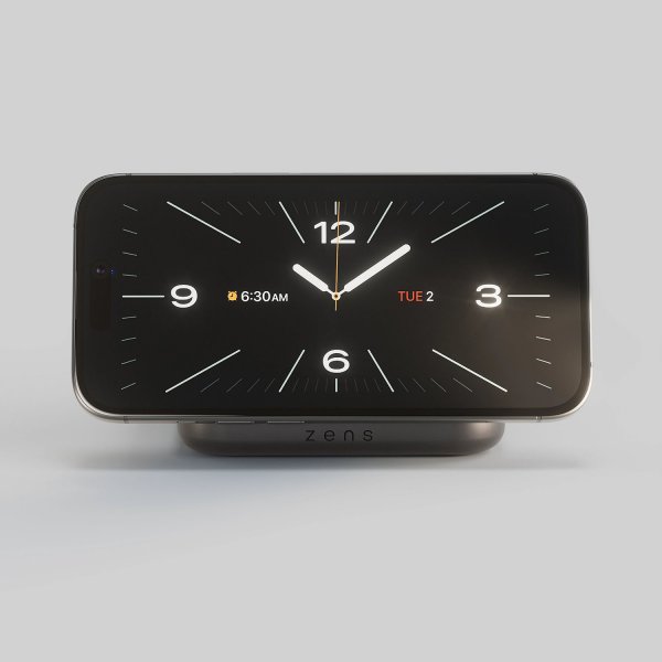 Zens Trådløs lader Magnetic Nightstand Charger Qi2 15W Svart