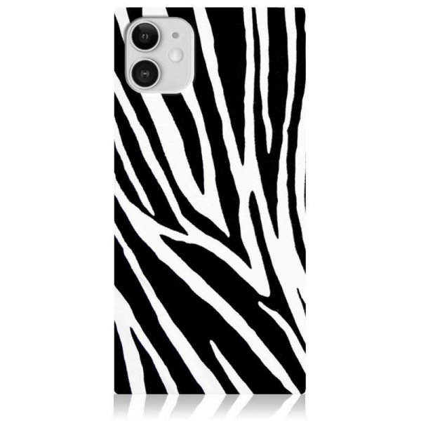iDecoz iPhone 11 Deksel Square Case Sebra