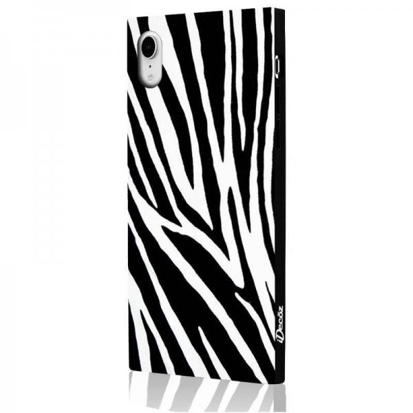 iDecoz iPhone Xr Deksel Square Case Sebra