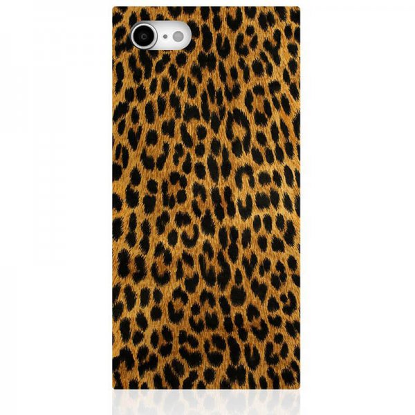 iDecoz iPhone 7/8/SE Deksel Square Case Leopard