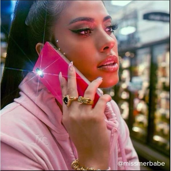 iDecoz iPhone 7 Plus/iPhone 8 Plus Deksel Square Case Neon Rosa