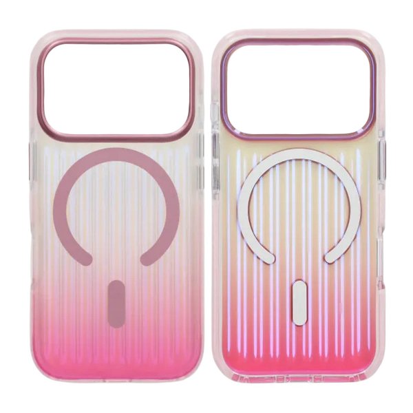 iPhone 17 Pro Deksel Korrugerte MagSafe Rosa