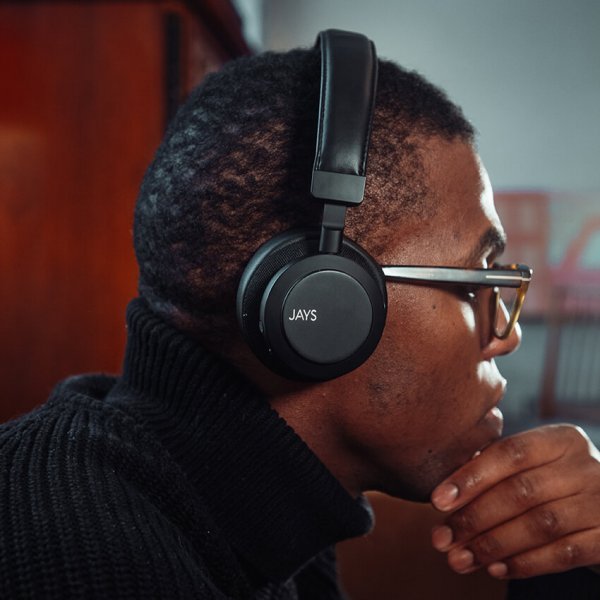 Jays Hodetelefoner q-Seven Combo Wireless ANC On-Ear Svart