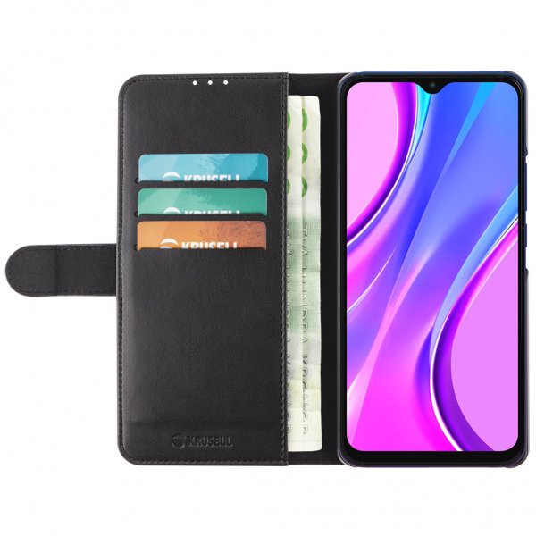 Krusell Xiaomi Redmi 9 Etui PhoneWallet Svart