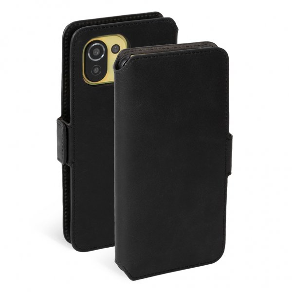 Krusell Xiaomi Mi 11 Lite Etui Leather PhoneWallet Svart