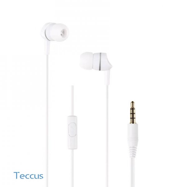 Vivanco Kablede Hodetelefoner Stereo Earphones 3.5mm Hvit
