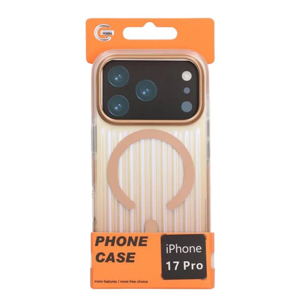 iPhone 17 Pro Deksel Korrugerte MagSafe Gull