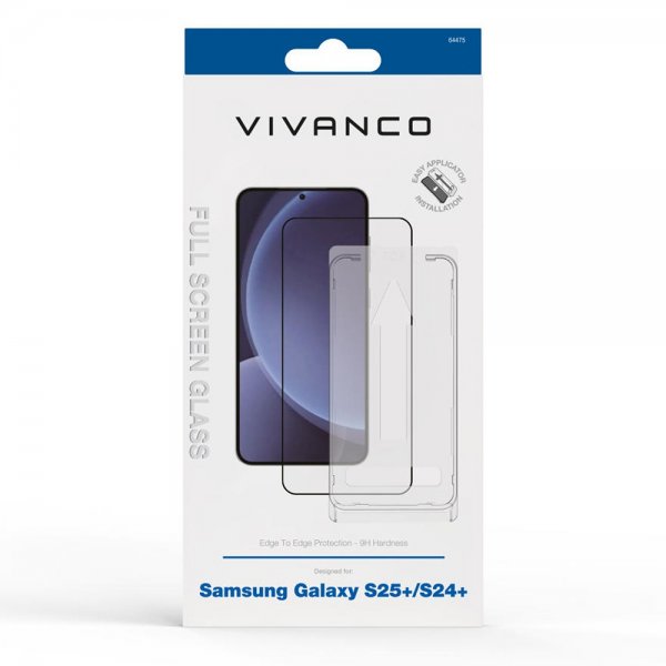 Vivanco Samsung Galaxy S24 Plus/Galaxy S25 Plus Skjermbeskytter Full Screen
