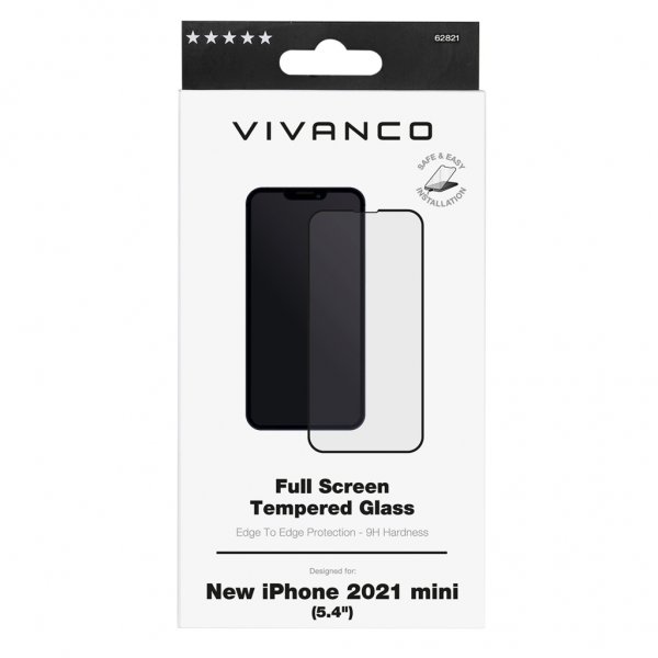 Vivanco iPhone 13 Mini Skjermbeskytter Full Screen