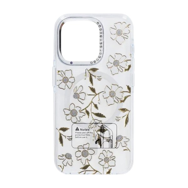 iPhone 16 Pro Deksel Mønster MagSafe Blomster