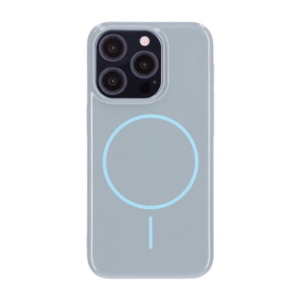 iPhone 15 Pro Deksel TPU MagSafe Glatt Blå