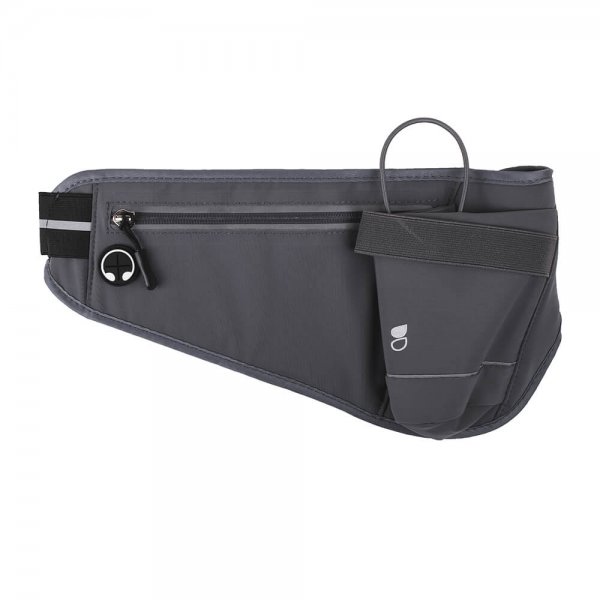 Gear Sport Midjebelte Premium 6" Grå Lomme for Mobil og Vannflaske