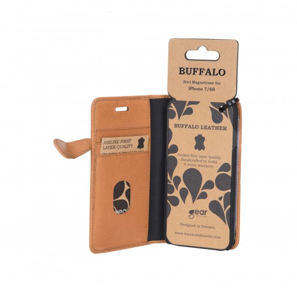 Buffalo iPhone 6/6S Etui 2in1 Magnet Case Cognac