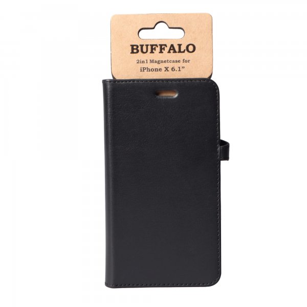 Buffalo iPhone Xr Etui 2in1 Magnet Case Svart