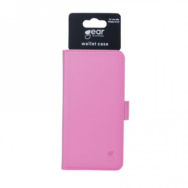 Gear iPhone Xs Max Etui 3 Kortlomme Rosa