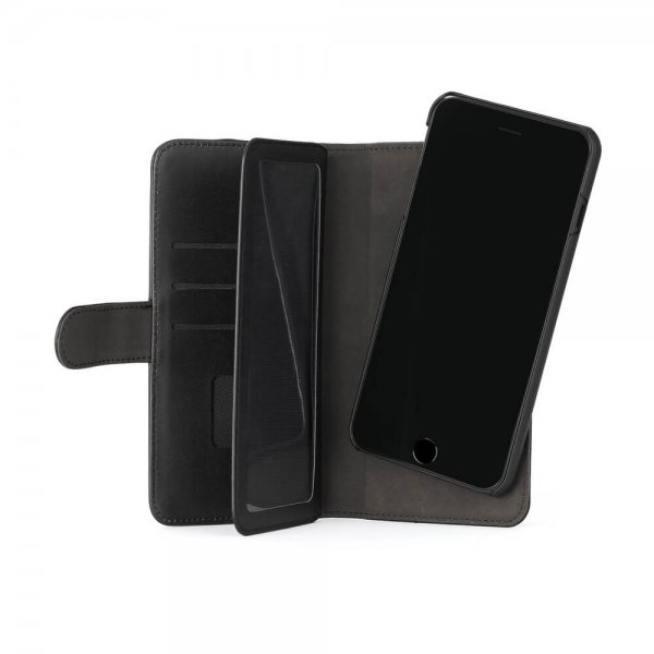 Gear iPhone 6/6S Plus/iPhone 7 Plus/iPhone 8 Plus Etui 7 Kortlomme Avtakbart deksel Svart