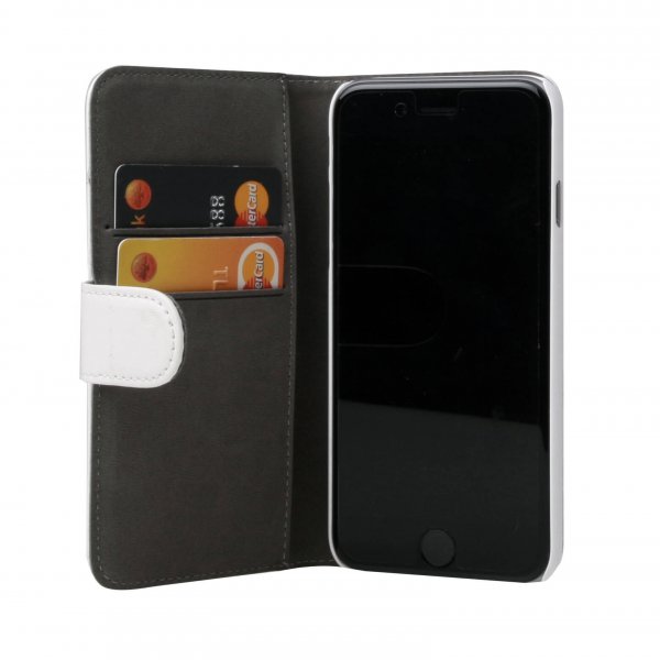 Gear iPhone 6/6S Etui 2 Kortlomme Avtakbart deksel Hvit