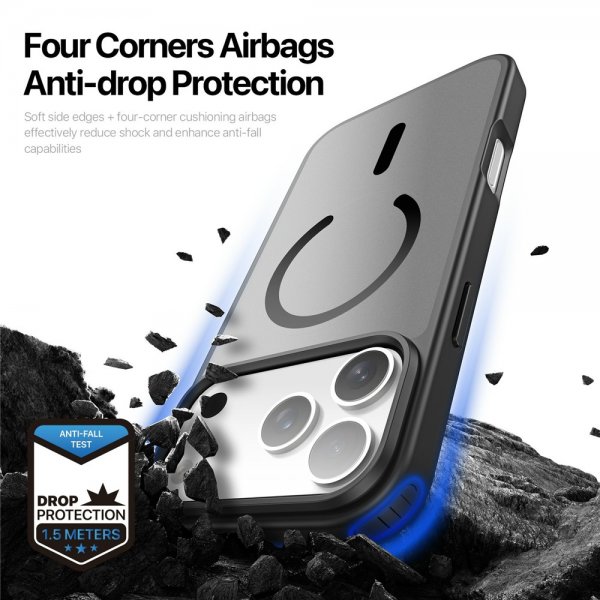 Dux Ducis iPhone 17 Pro Max Deksel Yind Series MagSafe Svart