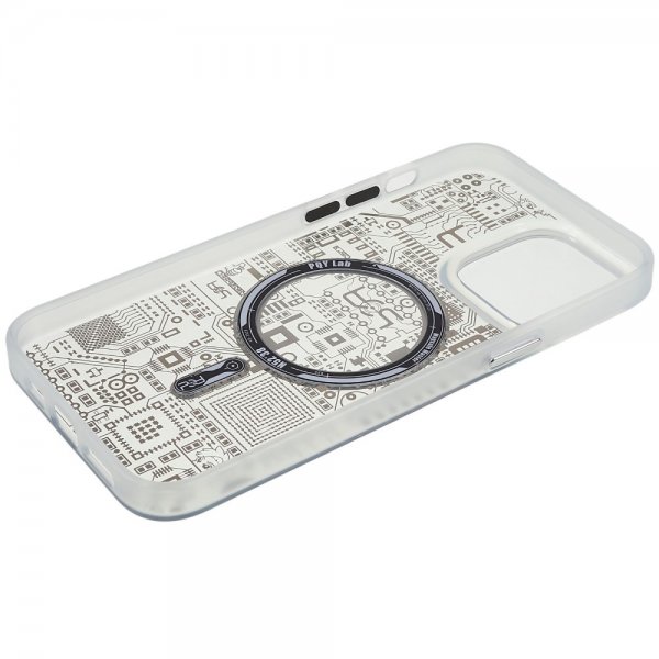 iPhone 14 Pro Max Deksel PQY Geek Series MagSafe Silver