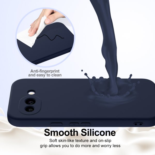 Google Pixel 10a Deksel med Stropp Silikon MagSafe Blå