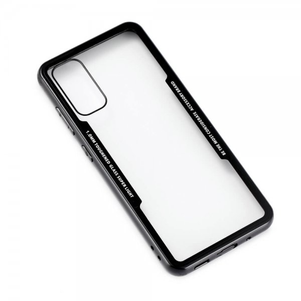Gear Samsung Galaxy S20 Deksel Herdet glass Klar Svart
