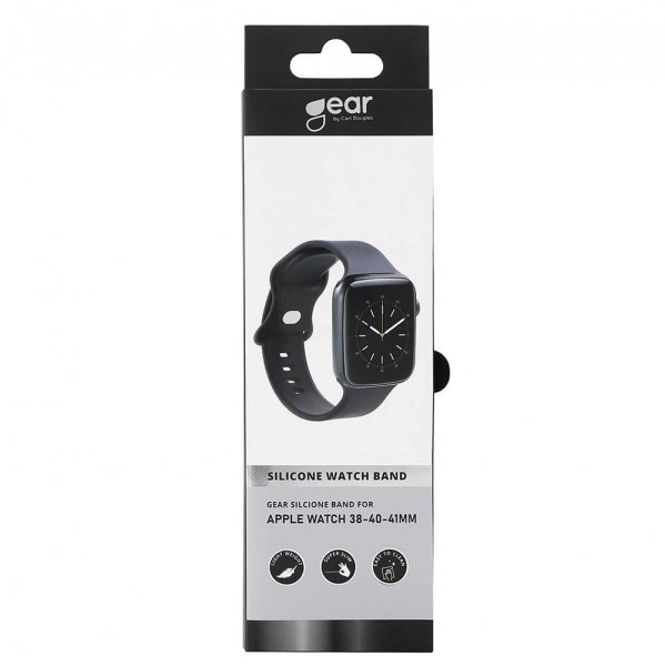 Gear Watch 38mm/Watch 40mm/Watch 41mm Armbånd Silikon Svart