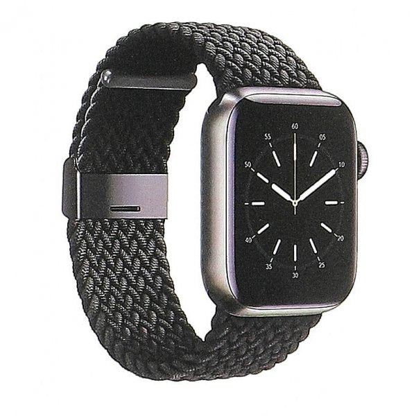 Gear Watch 38mm/Watch 40mm/Watch 41mm Armbånd Flettet Nylon Svart