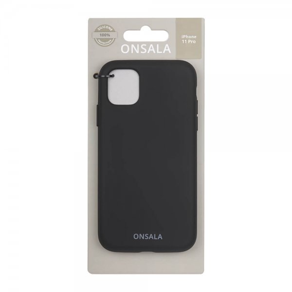 Onsala iPhone 11 Pro Deksel Silikon Svart