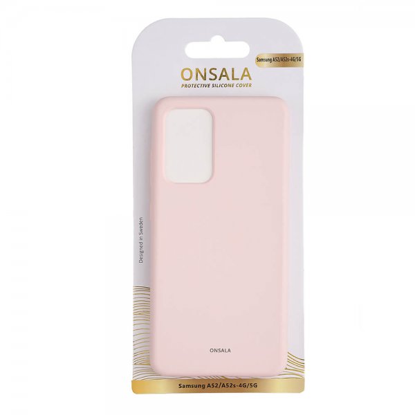 Onsala Samsung Galaxy A52/A52s 5G Deksel Silikon Sand Pink