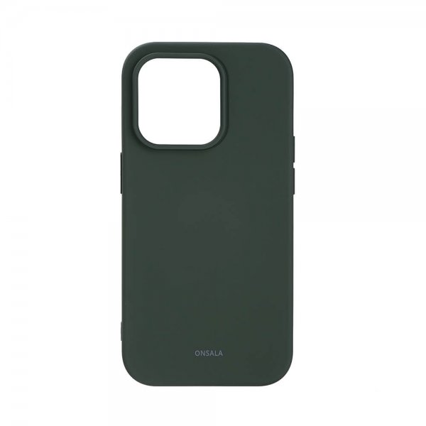 Onsala iPhone 14 Pro Deksel Silikon Olive Green