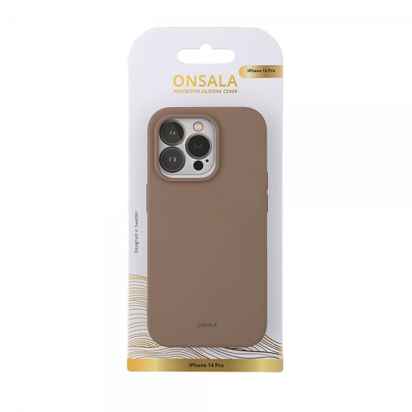 Onsala iPhone 14 Pro Deksel Silikon Summer Sand