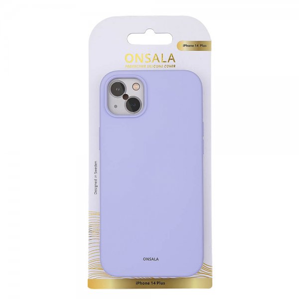 Onsala iPhone 14 Plus Deksel Silikon Lilla