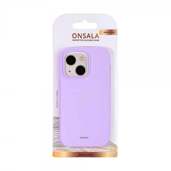 Onsala iPhone 13 Pro Deksel Silikon Lilla