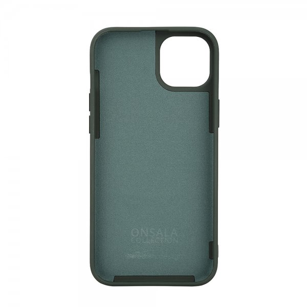 Onsala iPhone 15 Plus Deksel Silicone Touch MagSeries Olive Green