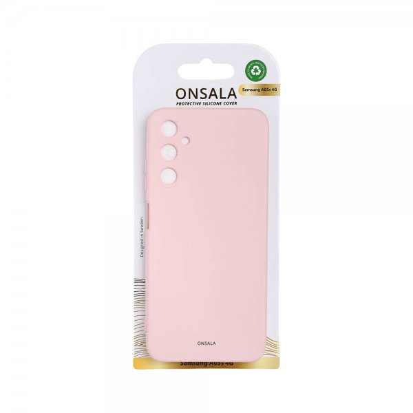 Onsala Samsung Galaxy A05s Deksel Silikon Chalk Pink