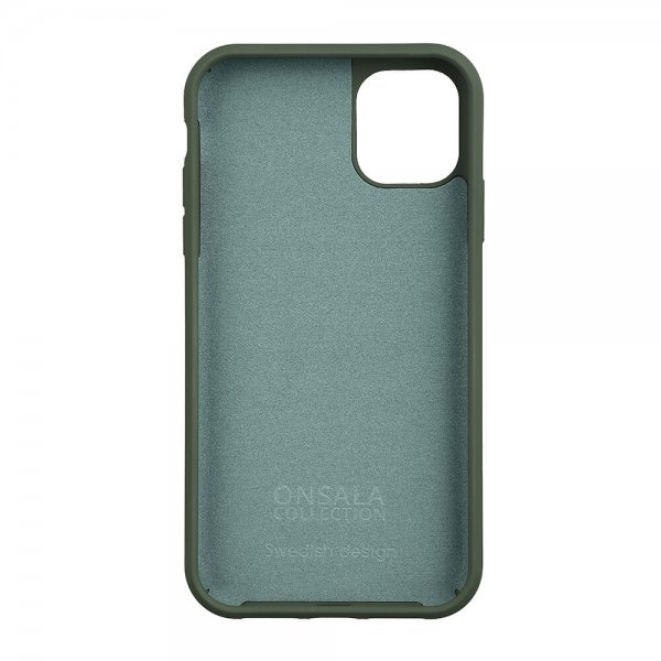 Onsala iPhone 11 Deksel Silicone Touch Olive Green