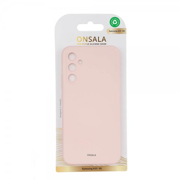 Onsala Samsung Galaxy A35 Deksel Silicone Touch Chalk Pink